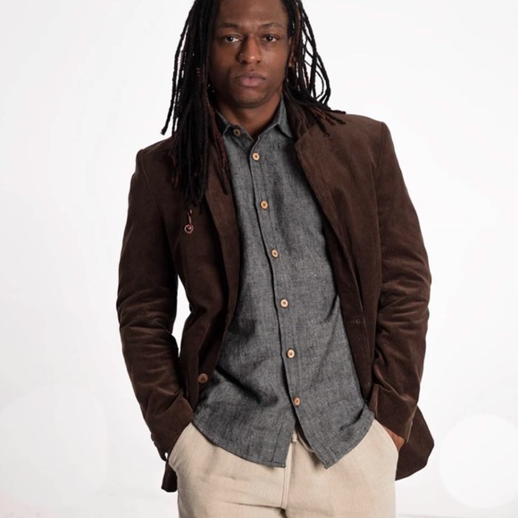 Brown corduroy blazer sz large - Picture 1 of 3